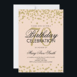 Invitation Gold Blush 70th Birthday Party Parties scintillant<br><div class="desc">Élégant modèle d'invitation de 70e anniversaire Faux Parties scintillant Confetti Gold Blush Pink. Idéal pour les fêtes de 70 ans et plus !</div>