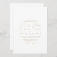 Gold Classy Chic Minimalist Nuestra Boda Mariage
