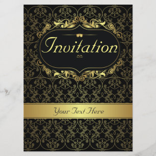 Invitation Gold Classy pour toute occasion