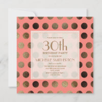 Gold Coral Pois 30e anniversaire
