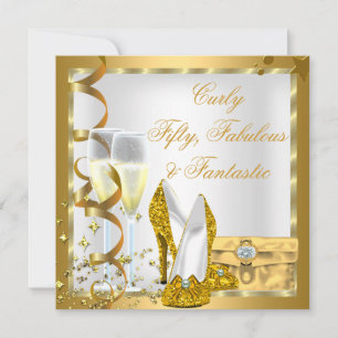 Invitation GOLD Curly Fantastique