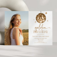 Gold Disco Ball Golden Picture Anniversaire