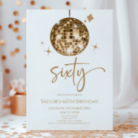 Gold Disco Ball Soixante 60e fête d'anniversaire
