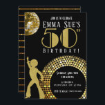 Invitation Gold Disco Ball Studio 54 Party 50e anniversaire<br><div class="desc">Je suis fier de tous mes designs, Si vous avez des questions, si vous voulez des modifications personnalisées à la conception, ou si vous voulez des éléments de coordination pour correspondre et avoir besoin de moi pour le créer, s'il vous plaît contacter Megan avec Emma Sue Bow-tique directement à megan@emmasuebowtique.com....</div>