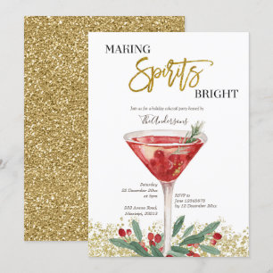 Invitation Gold Elegant Fabriquant Spirits Bright Cocktail