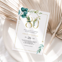 Gold et Eucalyptus fête du 80e anniversaire