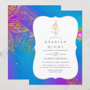 Invitation Gold Foil Arabe Nights