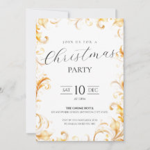 Gold Foliage Simple Noël