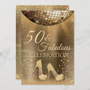 Invitation Gold Glam 50 et Fabulous Disco Ball Chocolate