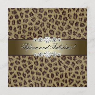 Invitation Gold Leopard 15e anniversaire