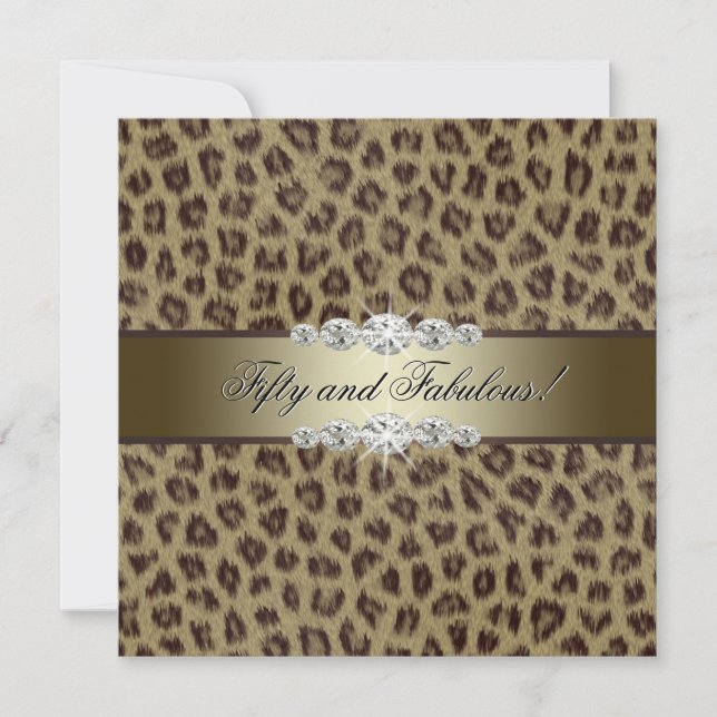 Invitation Gold Leopard 50e anniversaire (Devant)