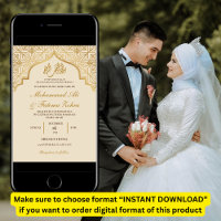 Gold Mosque Elegance Mariage musulman Nikah