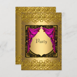Invitation Gold Pink