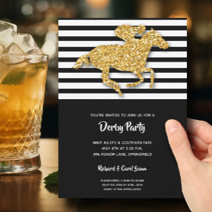 Invitation Gold Racehorse et Jockey Derby
