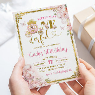 Invitation Gold rose princesse mexicaine Anniversaire