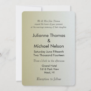 Invitation Gold Sunrise