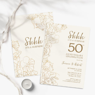 Invitation Gold Surprise 50e anniversaire