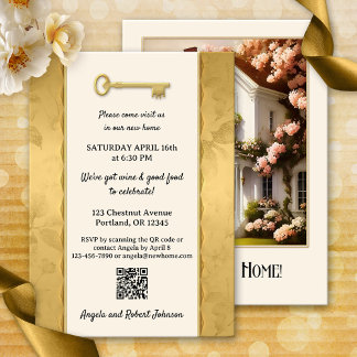 Invitation Gold Victorian Votre Photo Ménage