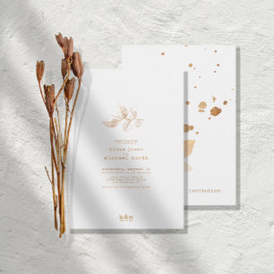 Invitation Golden Automne Splash Mariage ID655