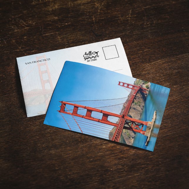 Invitation Golden Gate Bridge San Francisco Postcard (Créateur téléchargé)