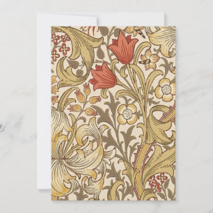 Invitation Golden Lily Version Motif 2 Par William Morris