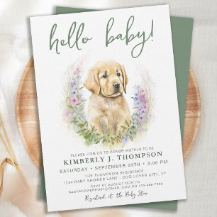 Invitation Golden Retriever Chien Chien Chien Chien Chien Mod
