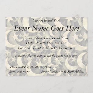 Invitation Golden Star et Crescent
