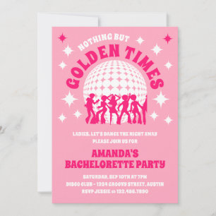 Invitation Golden Times Super rose Bachelorée