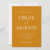 Golden Yellow Mustard Custom QR Code Mariage