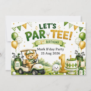 Invitation Golf 1er Anniversaire
