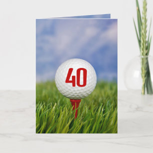 Invitation Golf 40e fête d'anniversaire
