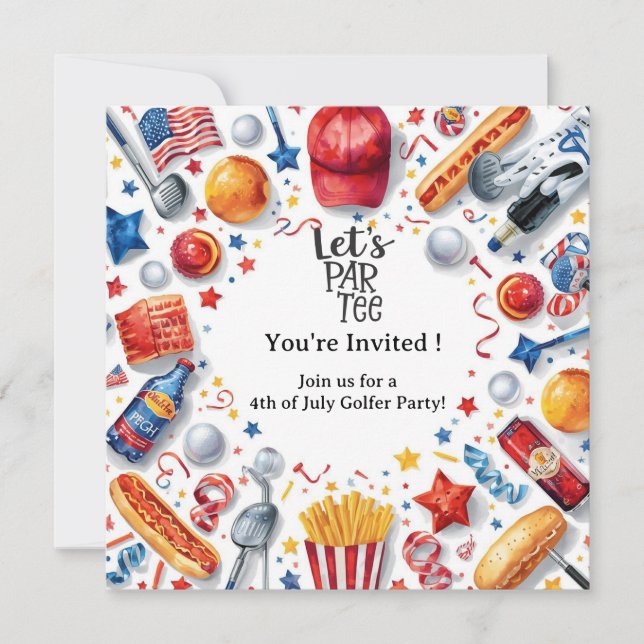Invitation GOLF  4 juillet   Fête de l'Indépendance des golfe (Devant)
