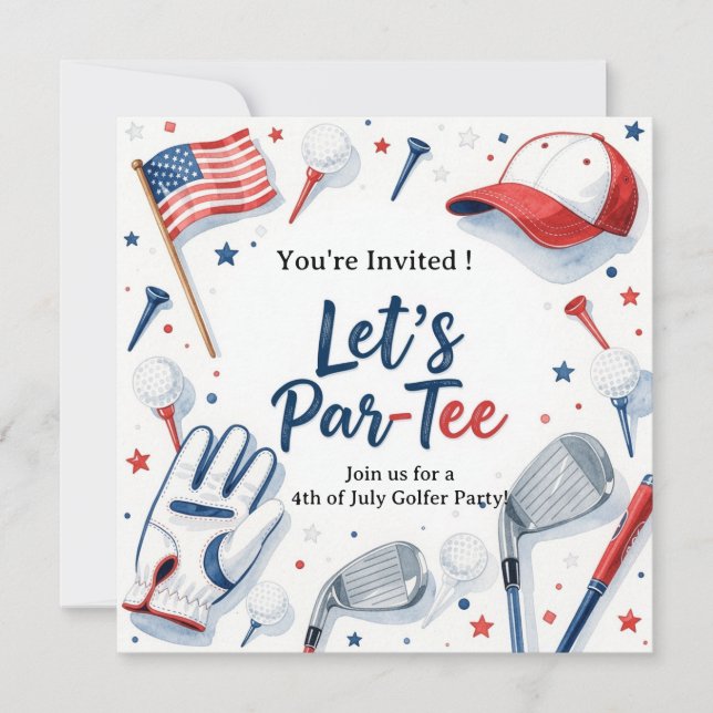 Invitation GOLF  4 juillet   Fête de l'Indépendance des golfe (Devant)