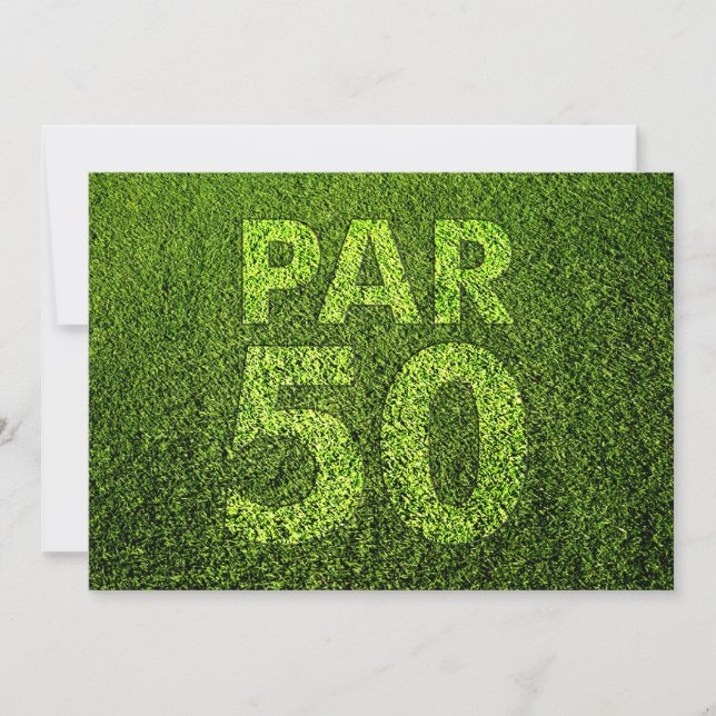 Invitation Golf 50e anniversaire (Devant)