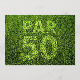 Invitation Golf 50e anniversaire