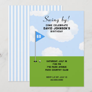 Invitation Golf 60e fête d'anniversaire