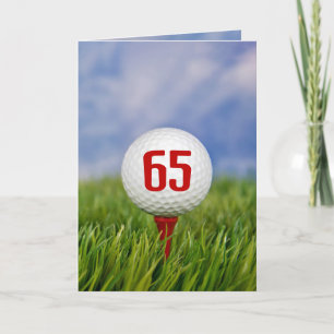 Invitation Golf 65e fête d'anniversaire