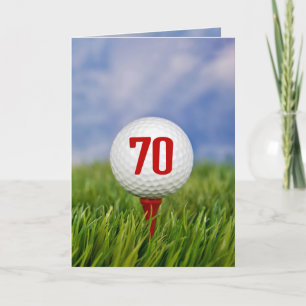 Invitation Golf 70e fête d'anniversaire