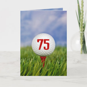 Invitation Golf 75e fête d'anniversaire
