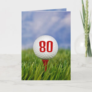 Invitation Golf 80e fête d'anniversaire