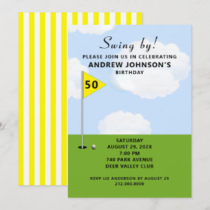 Invitation Golf Anniversaire