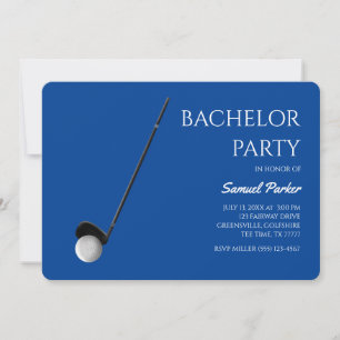 Invitation Golf Bachelor Party - Golf trip Classic Minimal