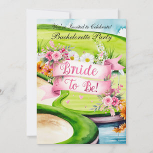 Invitation Golf Bachelorette Party sur golf