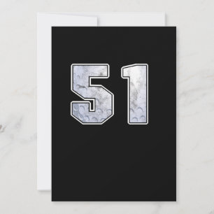 Invitation Golf Ball 51 e Anniversaire Célébration Sport Cade