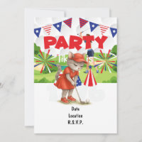 Golf CAT golfeur Fête 14 juillet Jour de l'Indépen