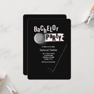 Invitation Golf Club Golf Bachelor Party Anniversaire Parc Te