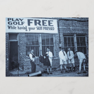 Invitation Golf de jeu libre (tout en faisant presser votre