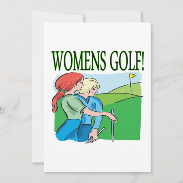 Invitation Golf des femmes (Devant)