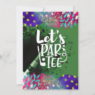 Invitation Golf Drôle Dire pour le golfeur Par tee