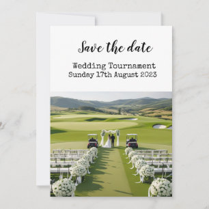 Invitation Golf Enregistrer la date Golf Mariage